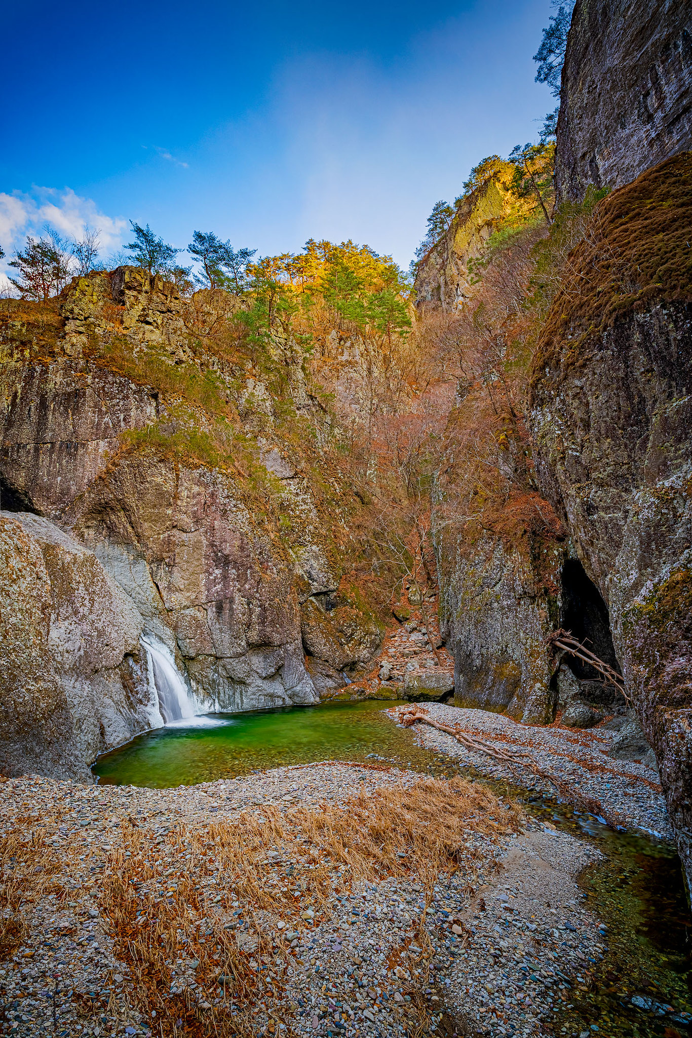 Junwangsan is known for its valley waterfalls