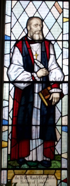 Stained glass window: Bishop Creighton