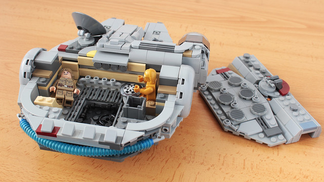 Millennium Falcon in the style of the Slave I from Betrayat Cloud City 75222 set