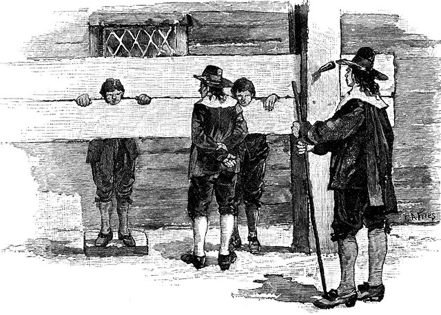 Pillory for two 1888 Drawing