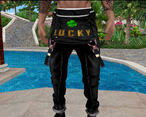 Lucky Black Fallen Overall Suspender Pants Front (M)