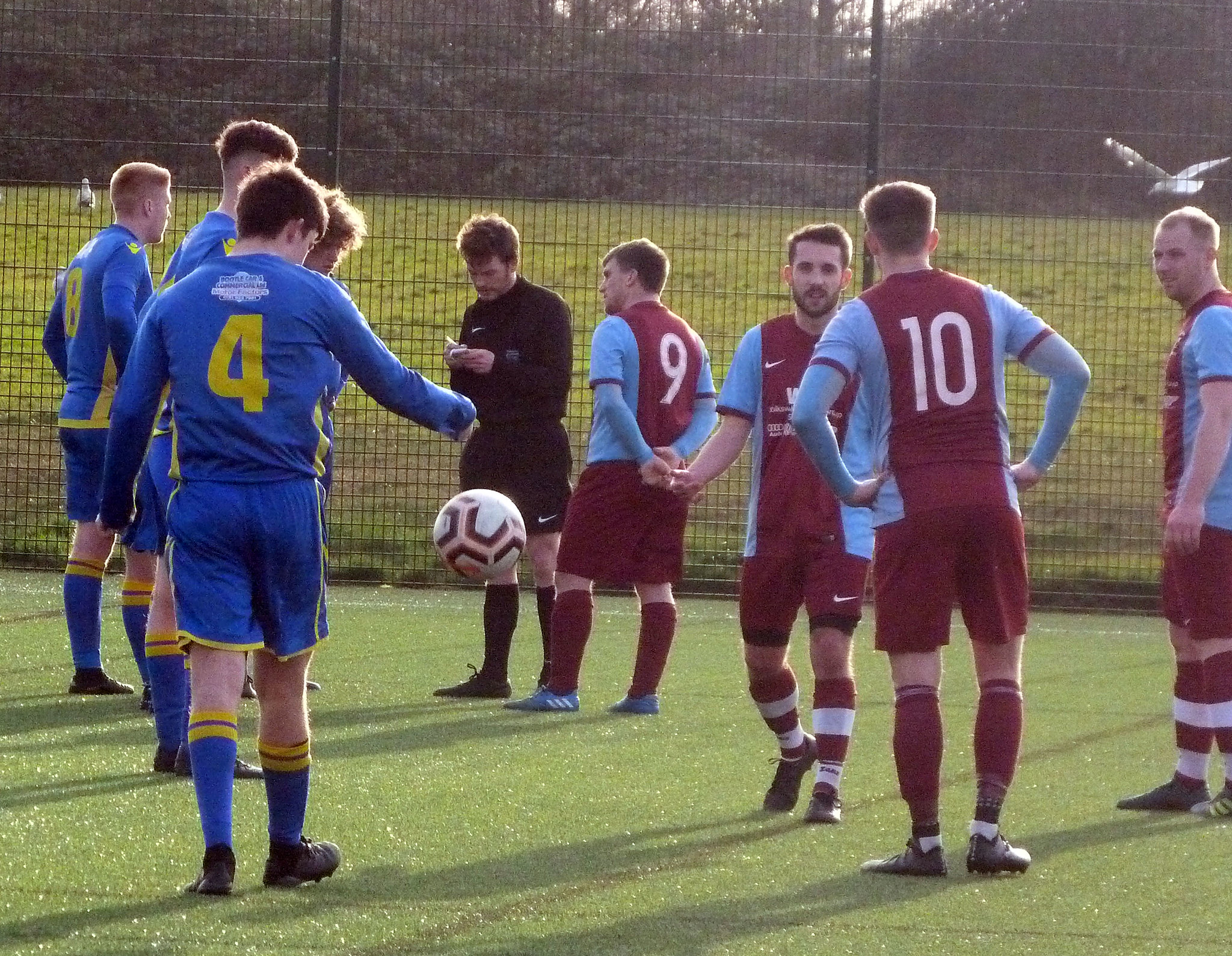 There's a yellow card.