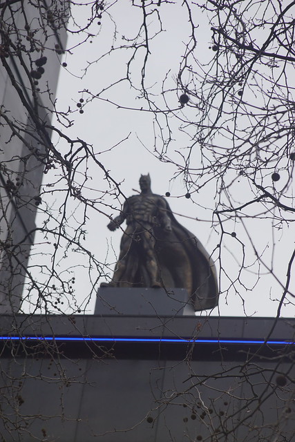 Batman, Samantha Wild (Sculptor), Scenes in the Square, Leicester Square, West End, City of Westminster, London, WC2H 7NA