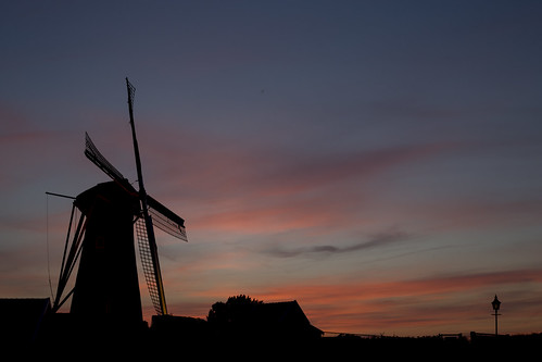 sunset mill eersteling hoofddorp netherlands silhouette hanswesterink zonsondergang