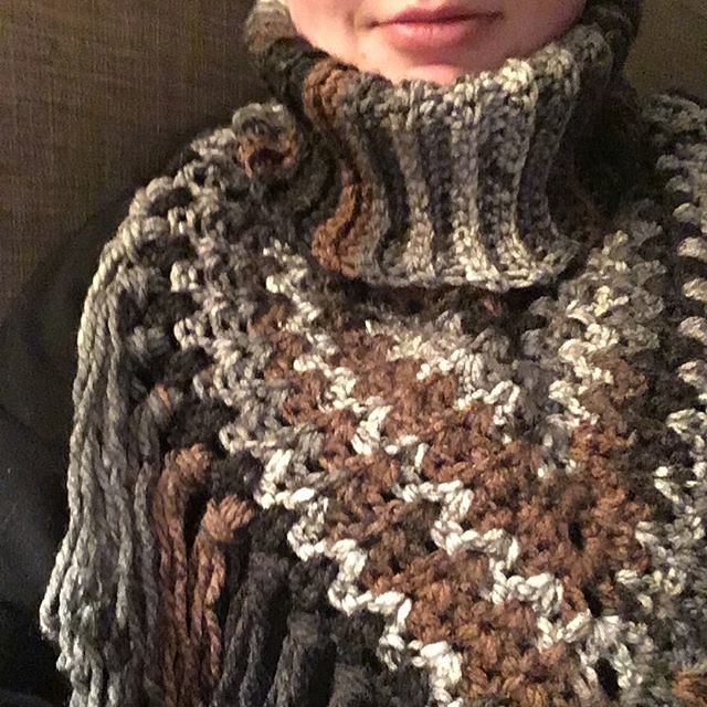 Finished another scarf thing. This one is sooo warm! #ravelry #ravelrycrochet #crochet