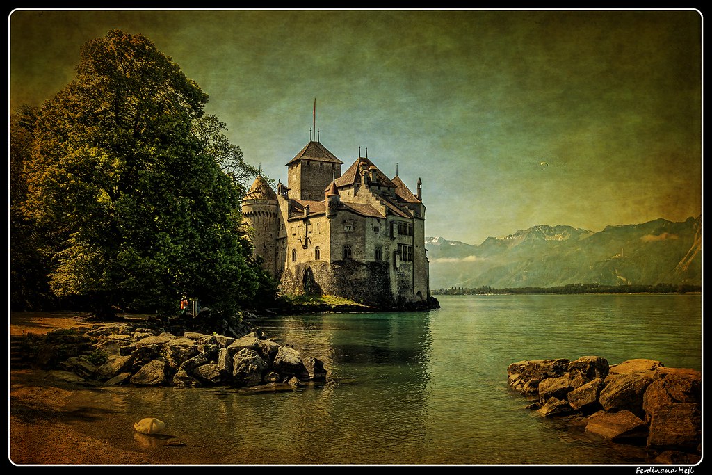 Chilion castle_Veytaux_Canton de Vaud_Lac Léman_Switzerland
