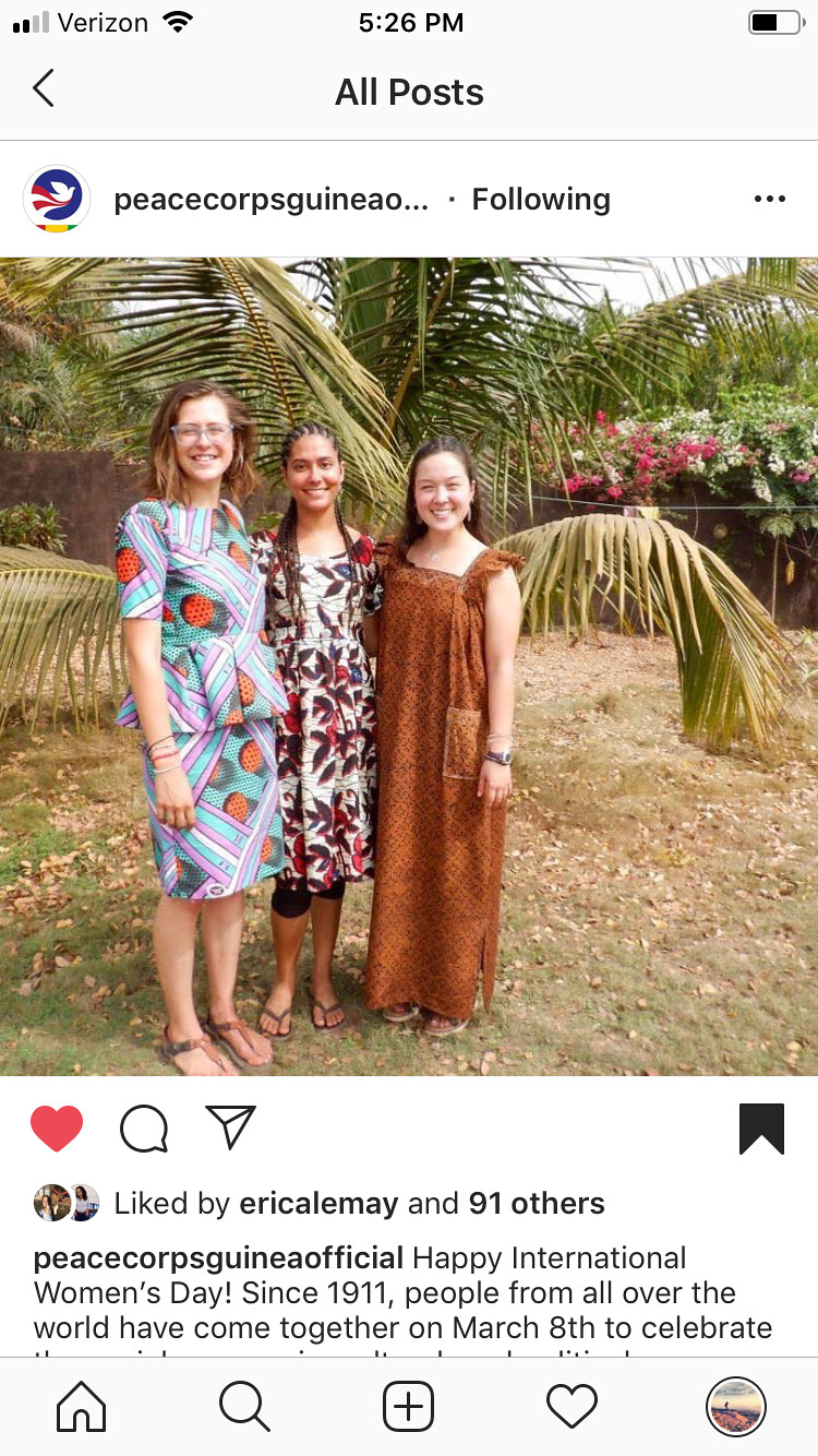 Featured by Peace Corps Guinea on International women day