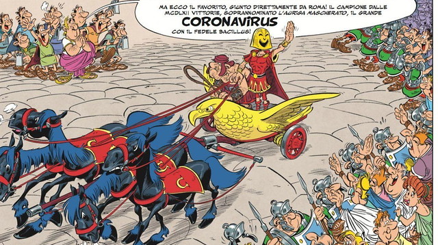 ROMA ARCHEOLOGIA e RESTAURO ARCHITETTURA: Asterix e Obelix erano inseguiti già nel 2017 dalla biga di Coronavirus e Bacillus. TG24COM (29/02/2020).