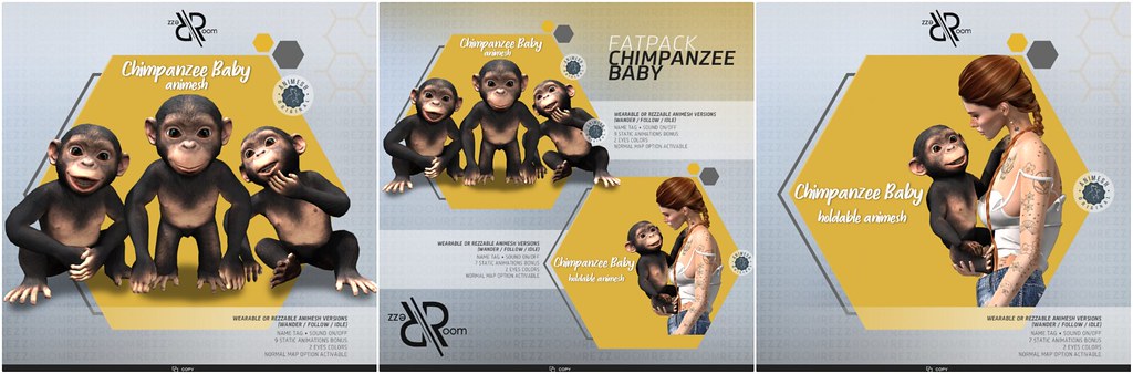 [Rezz Room] Chimpanzee Baby Animesh