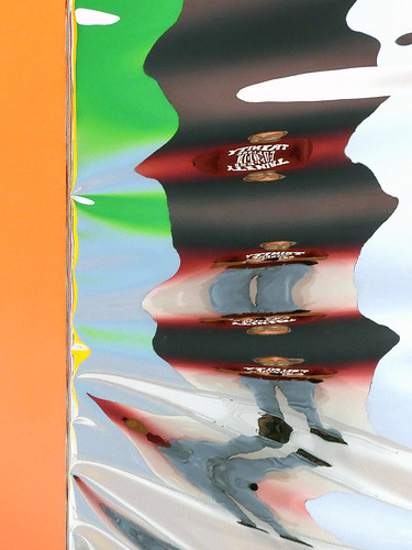 Fun with distorted reflections in Rosenquist's mirrored mylar at the ARoS Modern Art Museum in Aarhus, Denmark