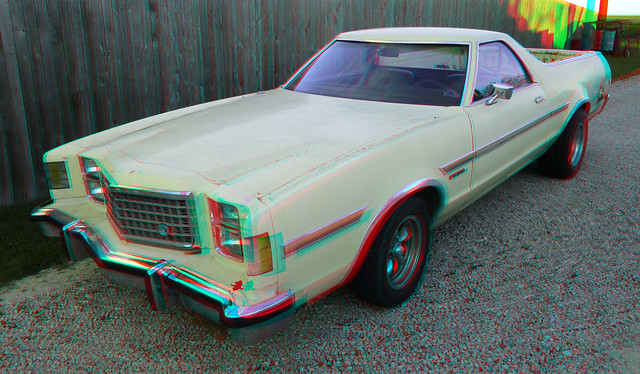 FORD RANCHERO- FRONT 3D RED CYAN ANAGYLPH