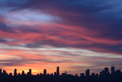toronto ontario canada dawn morningcolors sky clouds torontoskyline skyline balconyview