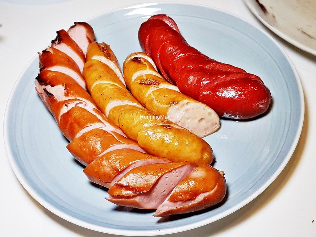 Sausages - Smoked Chicken Cheese, Bockwurst, Chorizo