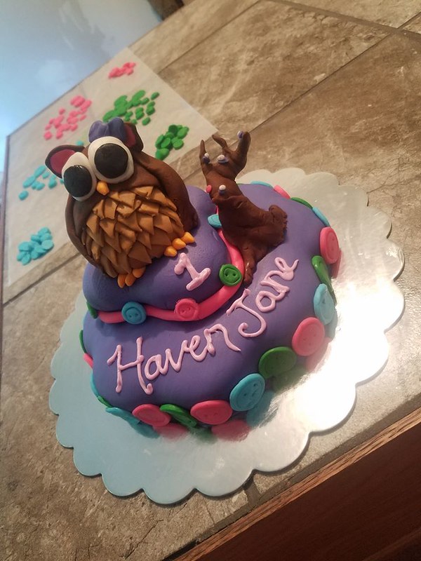 Owl Cake by Pookie's Cupcakes & Cakes