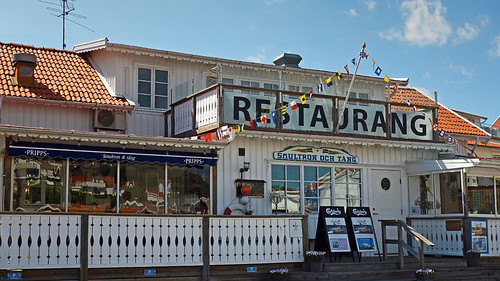 Restaurant in Grundsund on the Bohuslan Coast of Sweden