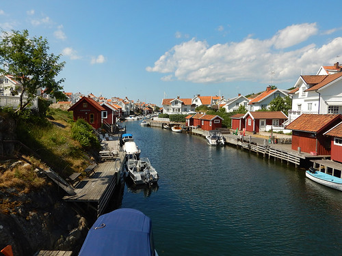Grundsund harbour on Bohuslan Coast of Sweden