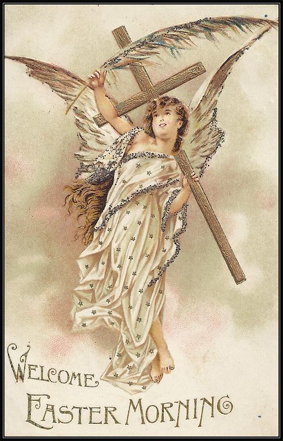 c. 1907 Vintage Easter Postcard - Welcome Easter Morning