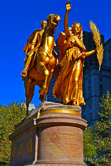 Sherman Memorial in Grand Army Plaza 5th Ave E59 St near Central Park & The Plaza Hotel Manhattan New York City NY P00465 DSC_2060