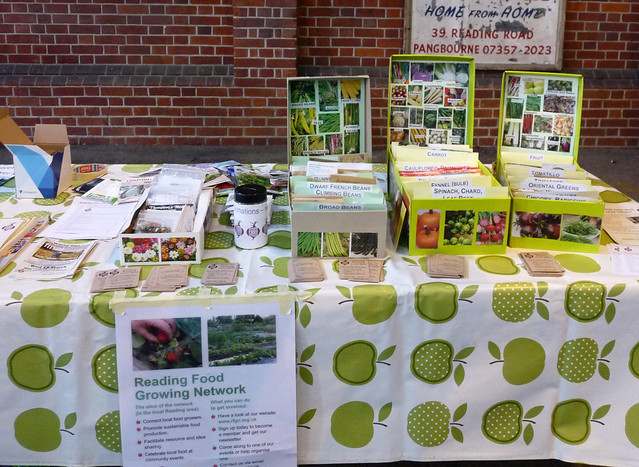 RFGN seed swap at Reading Farmers' Market, 7 March 2020