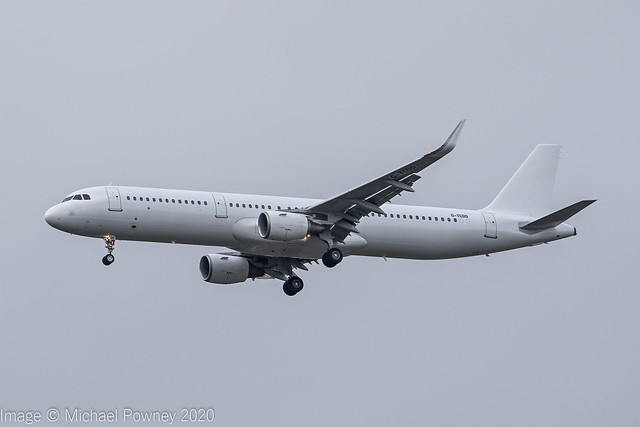G-TCDD - 2014 build Airbus A321-211, inbound to Manchester on delivery for Jet2