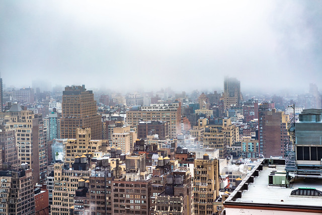 Winter fog over the City