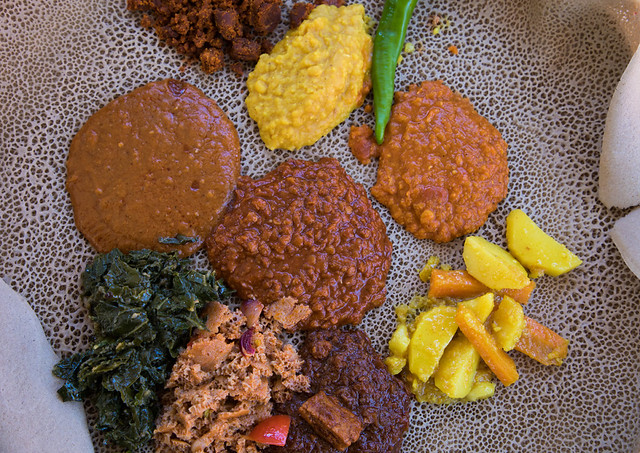 Traditional Ethiopian dish, Addis Ababa Region, Addis Ababa, Ethiopia