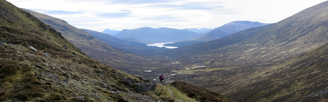 Entering Corrour from Bealach Dubh