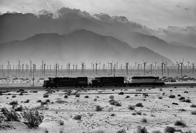 Sand storm near Palm Springs