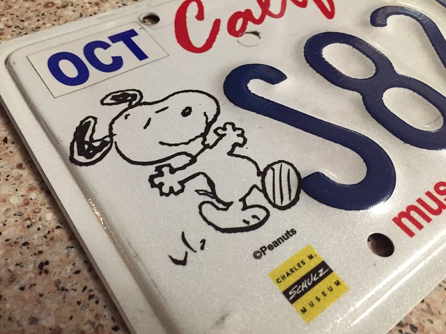 Snoopy License Plate