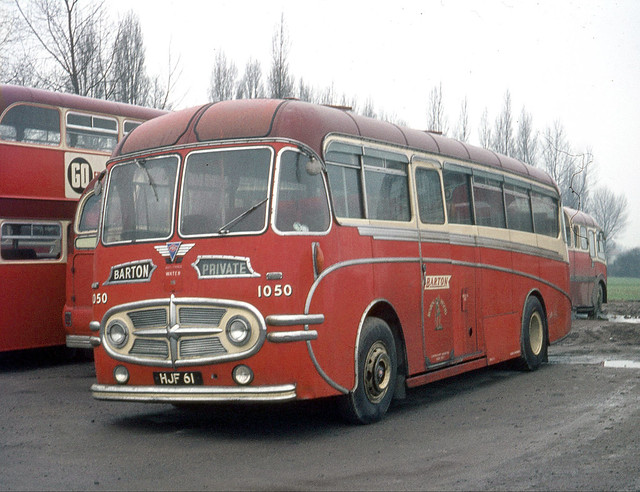 Barton Transport . 1050 HJF61 . Chilwell Garage , Nottingham . Sunday morning 29th-March-1970 .