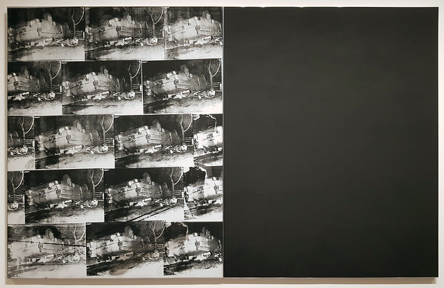 Andy Warhol, Black and White Disaster #4 (5 Deaths 17 Times in Black and White)