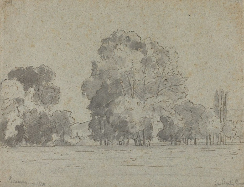 Bosquet d'arbres à La Roche-Guyon (C Pissarro)
