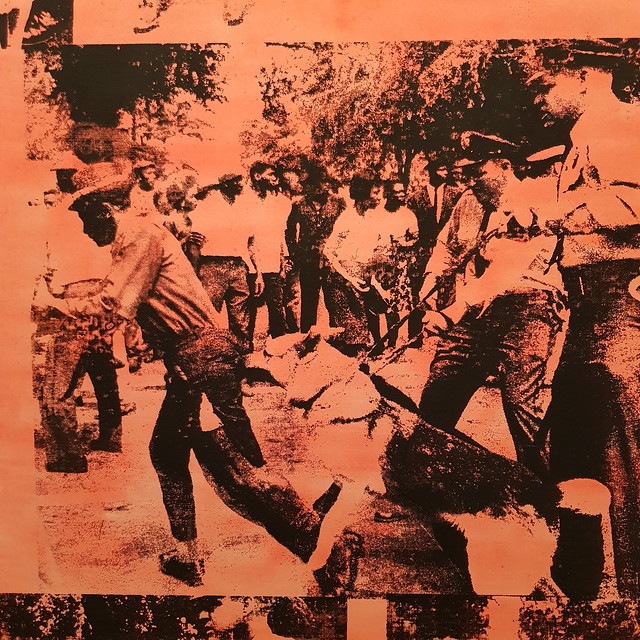 Andy Warhol, Pink Race Riot (Red Race Riot) detail