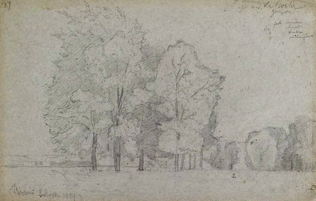 Etude de paysage à La Roche-Guyon (C Pissarro)