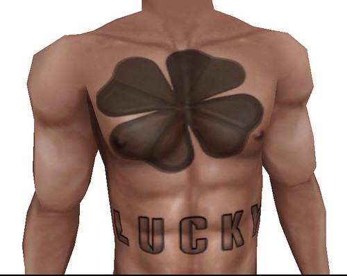 Lucky FRONT only tattoo (M)