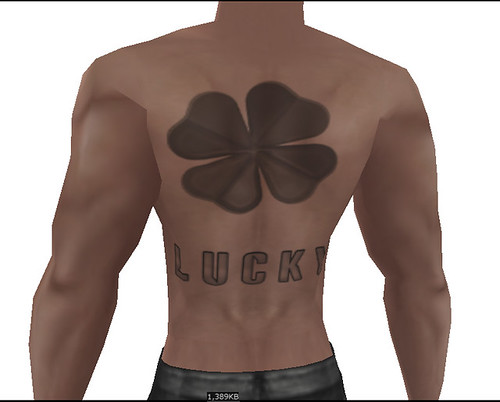 Lucky BACK only Tattoo (M)