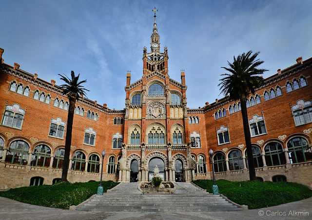 The incredible modernist Sant Pau Hospital - Barcelona - Catalunya - Spain