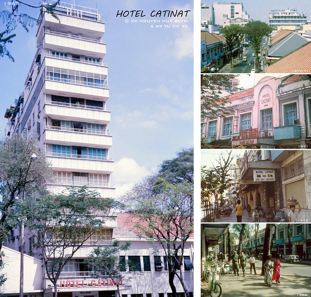 SAIGON 1965-1972 - CATINAT HOTEL @36 Nguyen Hue Blvd & 69 Tu Do Street