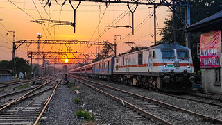 Sunset and Sinhagad Express