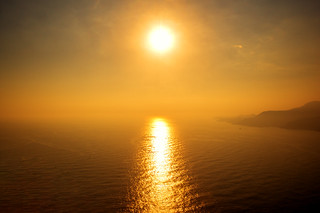 Golden sunset in Alanya