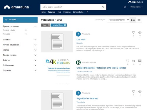Amarauna, la web semántica educativa vasca se hace pública