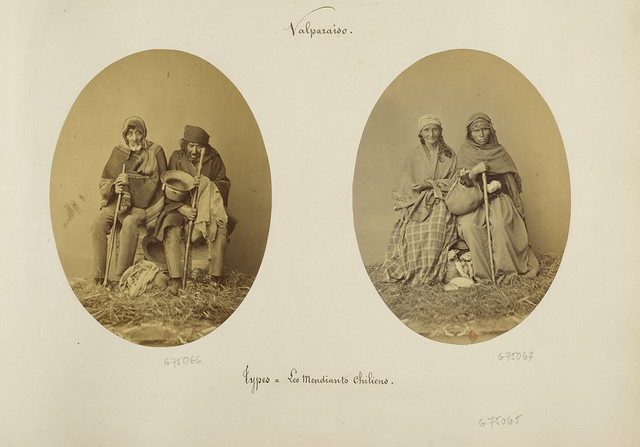 imagen de Eugène  Maunoury, identifica como mendigos de Chile, los pobres de solemnidad