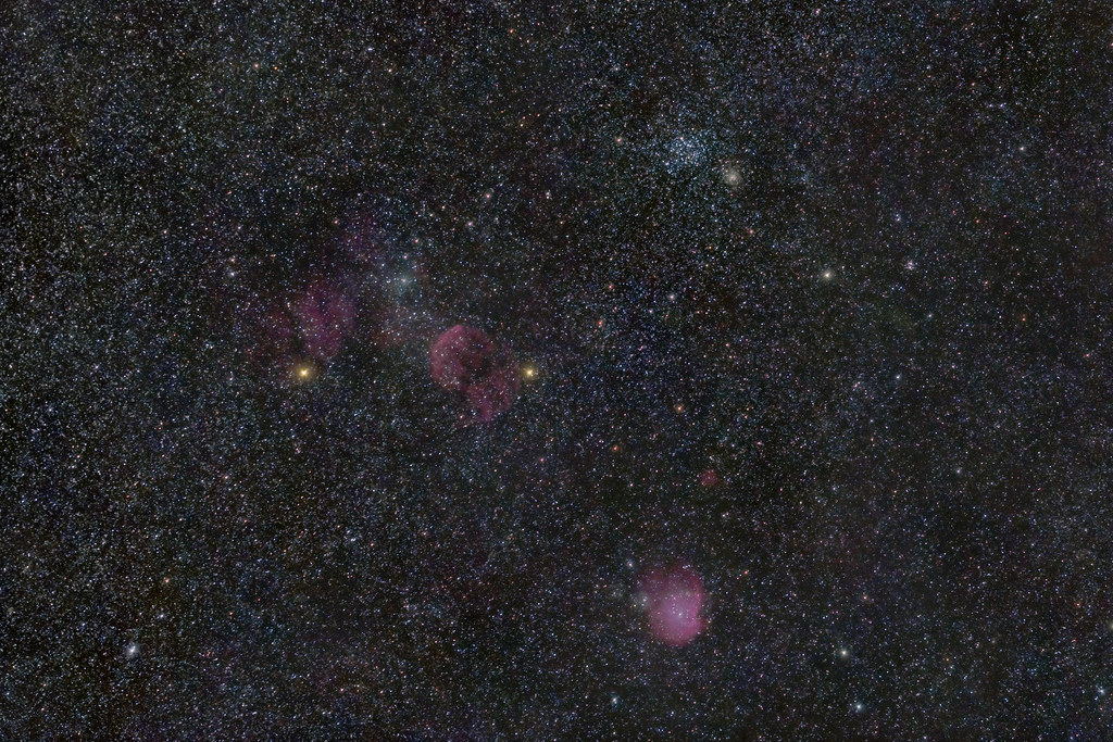 Jellyfish (IC 443) and Monkey Head (NGC 2174) Nebulae