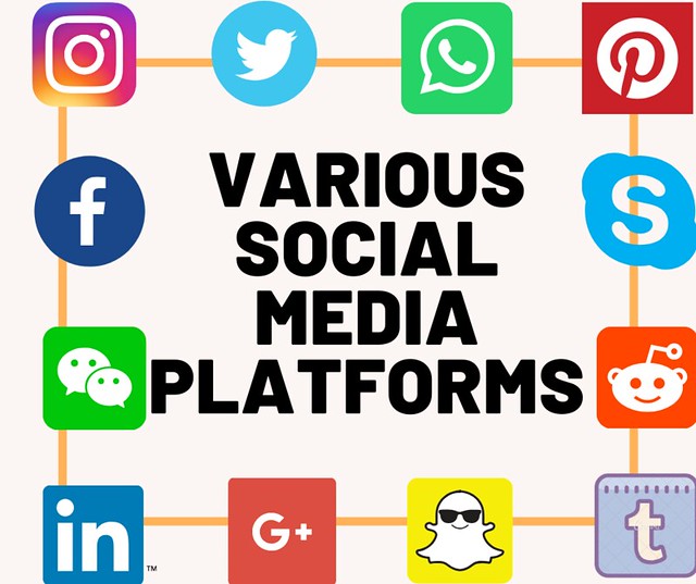 various social media platforms