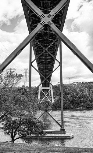 luminosity7 nikond850 launceston tasmania australia batmanbridge cablestayedbridge bw blackandwhite monochrome viewofthemaincableunderthebridge johnbatman18011839
