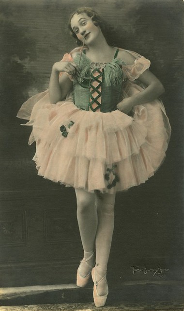 Ballet dancer Laurel Gill aged 14 striking a pose Brisbane Queensland 1930