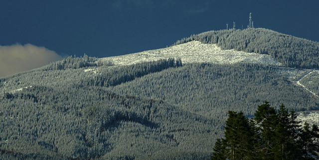 Boistfort Peak in Snow