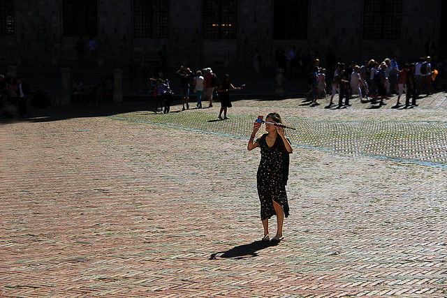 alone in the square