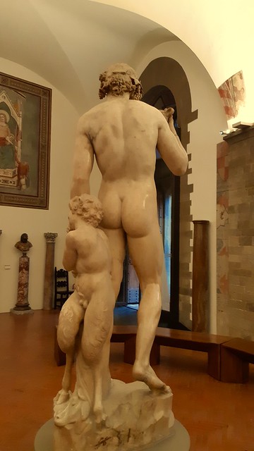 Michelangelo Buonarroti ( 1475-1564 ) - Bacchus, Bargello museum, Firenze, Italy, November 2019.