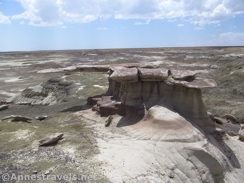 Looking down on the King of Wings from above, Ah-Shi-Sle-Pah Wilderness, New Mexico